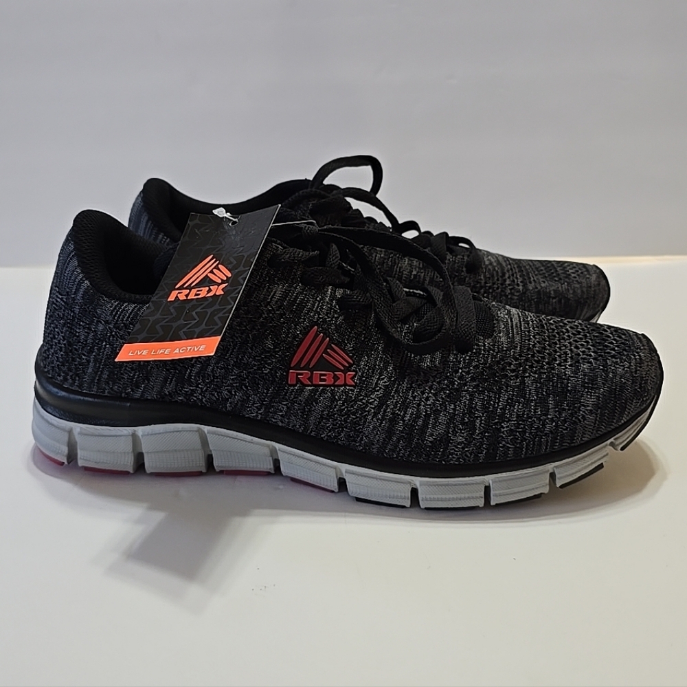 NWT RBX Men's Black and Gray Athletic Shoes